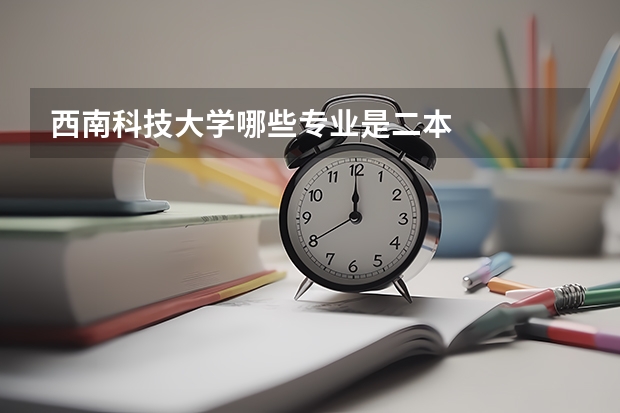 西南科技大学哪些专业是二本