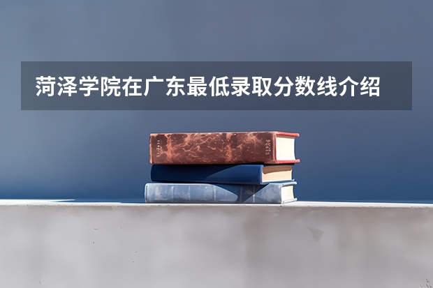 菏泽学院在广东最低录取分数线介绍