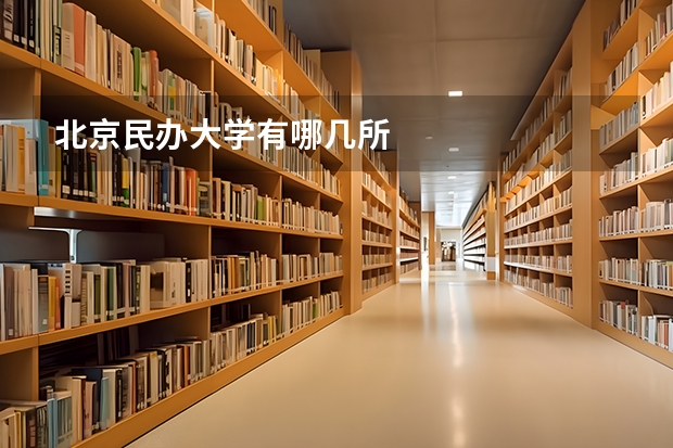 北京民办大学有哪几所