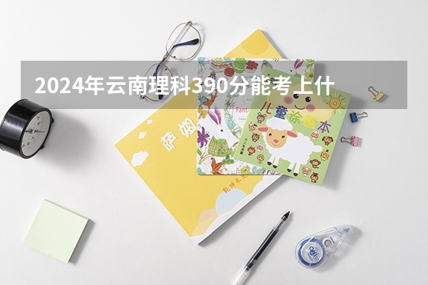 2024年云南理科390分能考上什么大学?