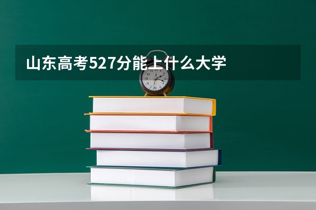 山东高考527分能上什么大学