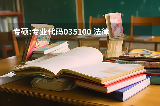 专硕:专业代码035100 法律 和专业代码 035102 法律(法学)有什么区别?