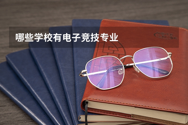 哪些学校有电子竞技专业