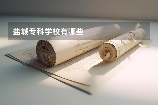 盐城专科学校有哪些