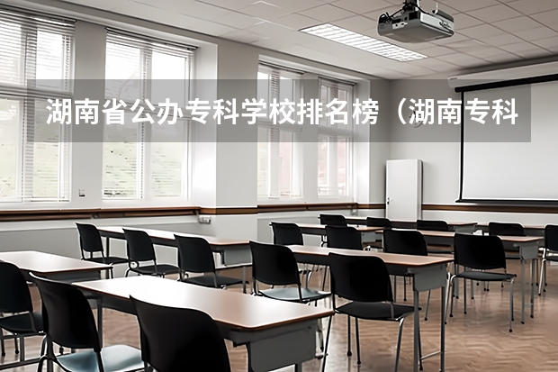 湖南省公办专科学校排名榜(湖南专科学校排名榜)