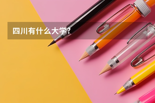 四川有什么大学?