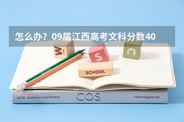 怎么办?09届江西高考文科分数409能上什么学校?