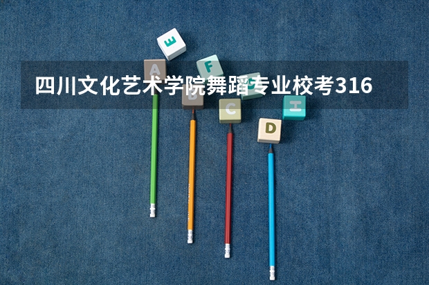 四川文化艺术学院舞蹈专业校考316分能合格吗?