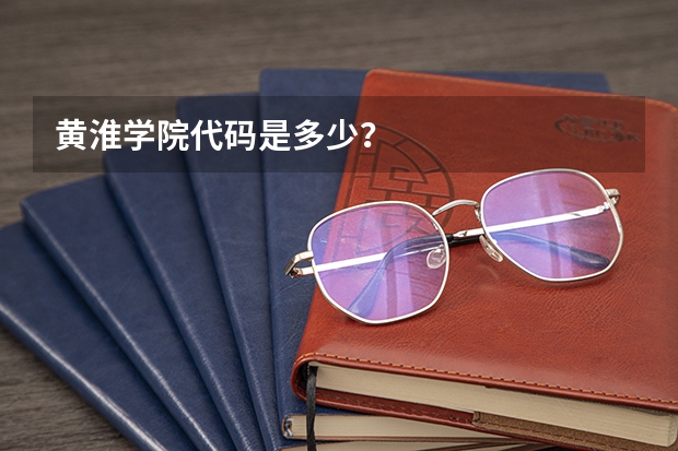 黄淮学院代码是多少？
