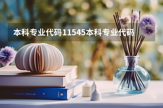 本科专业代码11545本科专业代码目录(本科会计专业代码是110203还是13)