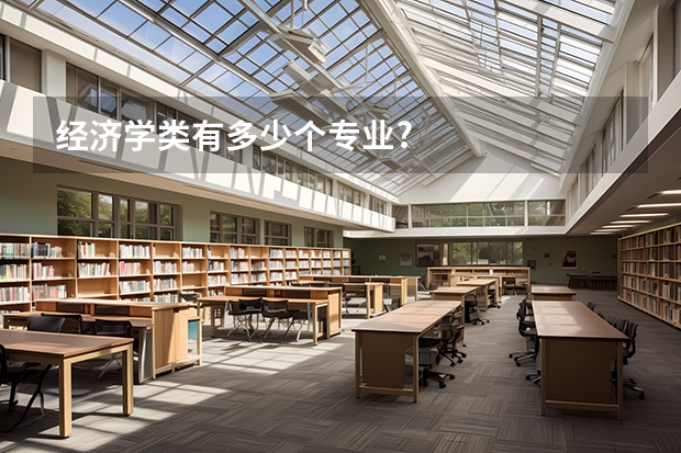经济学类有多少个专业?