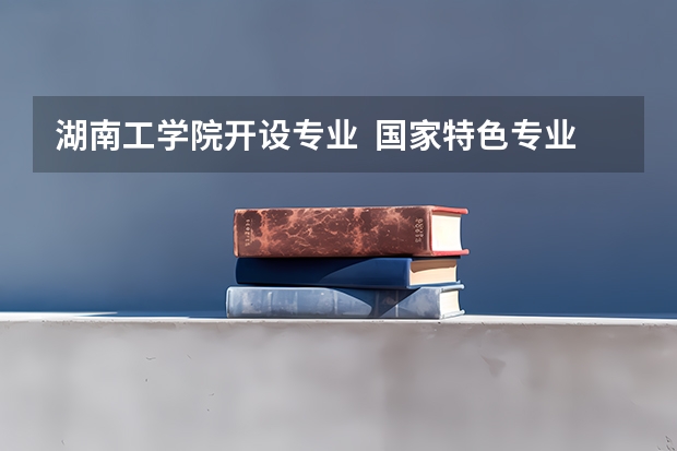 湖南工学院开设专业  国家特色专业有什么