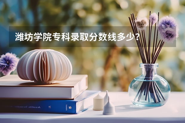 潍坊学院专科录取分数线多少？