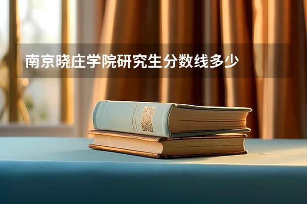南京晓庄学院研究生分数线多少