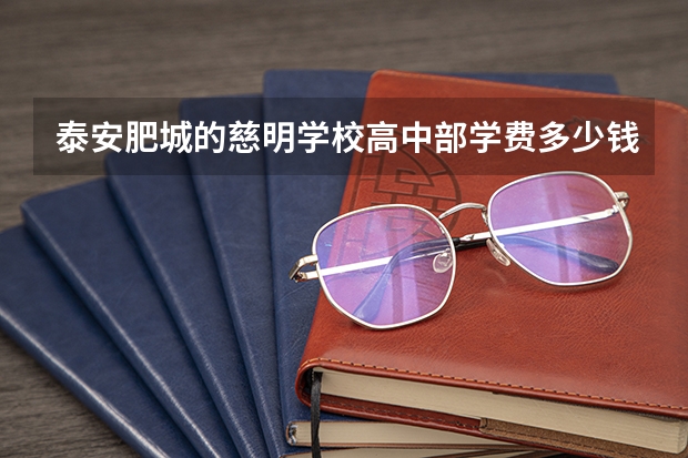 泰安肥城的慈明学校高中部学费多少钱?