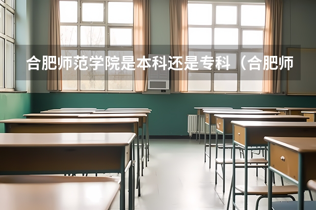 合肥师范学院是本科还是专科(合肥师范学院王牌专业排名)