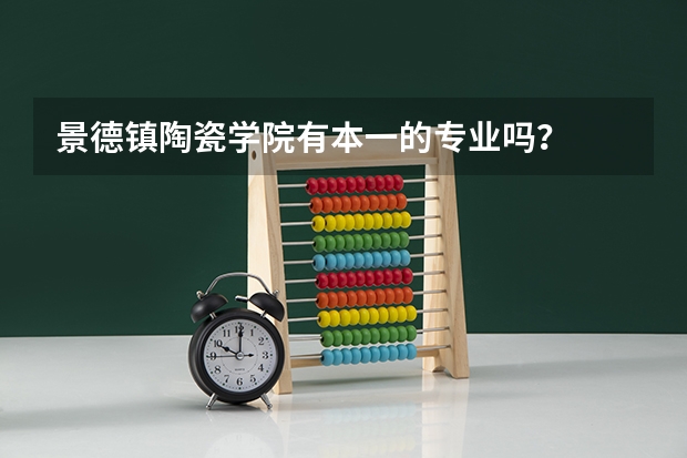 景德镇陶瓷学院有本一的专业吗?