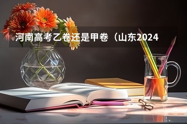 河南高考乙卷还是甲卷（山东2024高考人数）