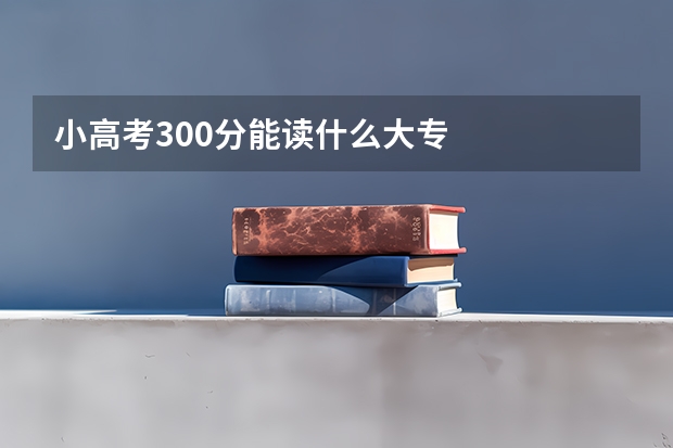 小高考300分能读什么大专