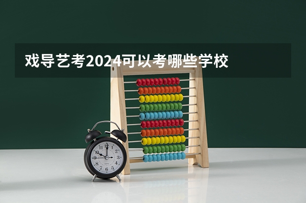 戏导艺考2024可以考哪些学校
