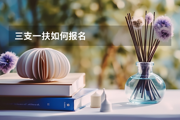 三支一扶如何报名