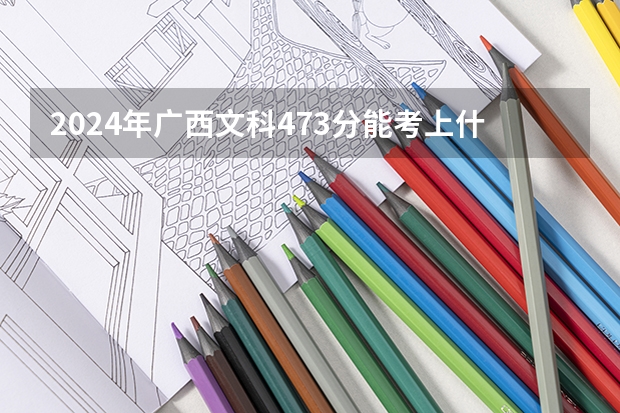 2024年广西文科473分能考上什么大学?