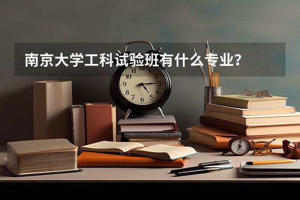 南京大学工科试验班有什么专业?