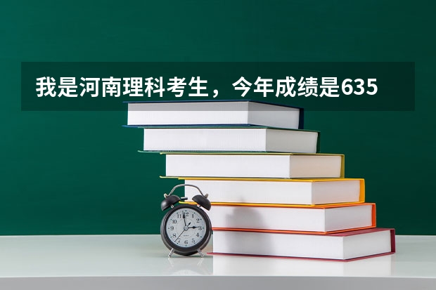 我是河南理科考生,今年成绩是635,能上厦门大学,武大,中南,吉大或者湖南大学吗?跪求,现在还没想好呢