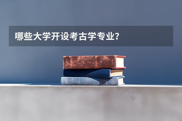 哪些大学开设考古学专业？
