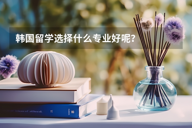 韩国留学选择什么专业好呢？