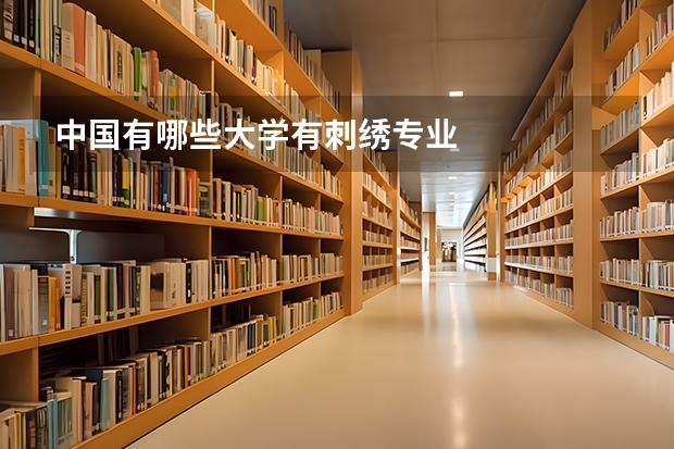 中国有哪些大学有刺绣专业