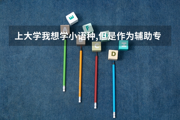 上大学我想学小语种,但是作为辅助专业,还想主修一个专业,那应该主修什么呢