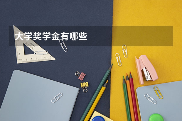 大学奖学金有哪些
