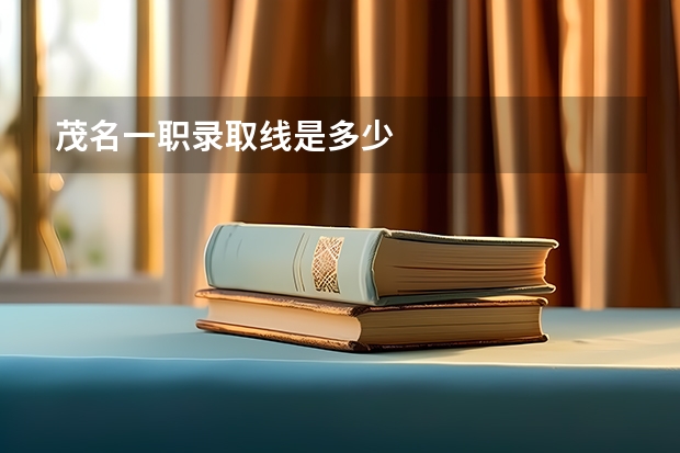 茂名一职录取线是多少
