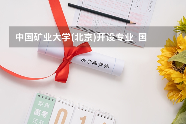 中国矿业大学(北京)开设专业  国家特色专业有什么