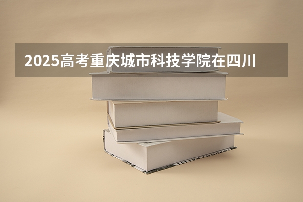2025高考重庆城市科技学院在四川招生计划（2026参考）